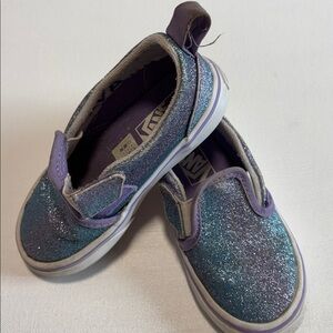 Vans in Purple/Blue Glitter